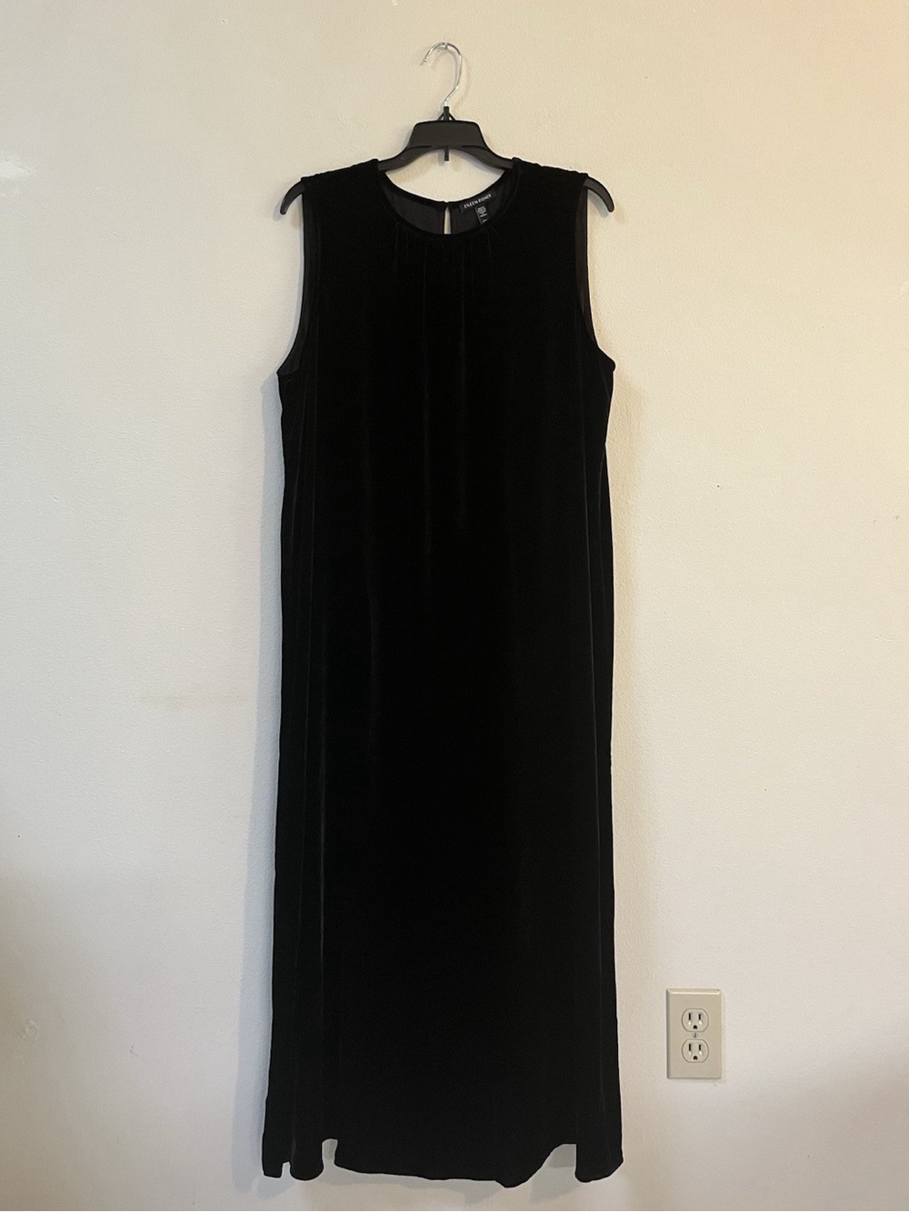 Eileen Fisher sleeveless Velvet Black Dress